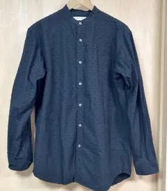 ユナイテッドアローズ　アローズ　黒シャツ　ドット　コットン　綿　S