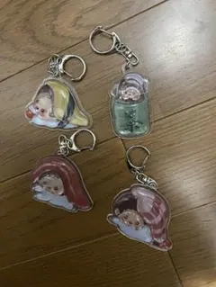 お寿司もんちっち　ぷっくりキーホルダー 4種セットのサムネイル
