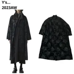 2023年秋冬Y's...水玉と棘ワイドロングコート　ワイズ　ヨウジヤマモトのサムネイル