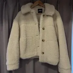 ZARA フェイクボアジャケット ロブスタースクラプ - メルカリ