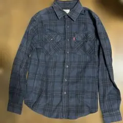 Levi's ネルシャツ チェック柄 長袖 ネイビーのサムネイル