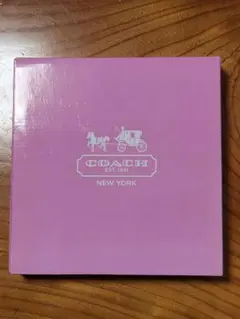 未使用 COACH コーチ 折り畳みミラー ピンク 箱付き ビニール未開封 レアのサムネイル