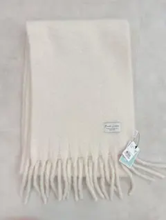 新品タグ付き☆ ワールド Pink Latte マフラー ホワイト ふわふわ