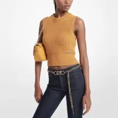 MICHAEL KORS メリノウールスリーブレストップ 毛100% XS 美品のサムネイル