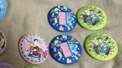 ディズニー　刺繍缶バッジ　5点セット