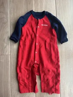 ミキハウス バックロゴ　ロンパース M-96