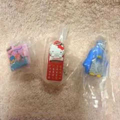 サンリオキャラクターズ レトロミニチュアチャーム ガチャ3個セット