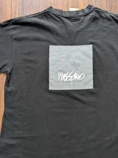 90s USA製 mossimo ボックスロゴ Tシャツ M 黒のサムネイル