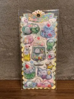 シマエナガ　ウォーターインシール　緑