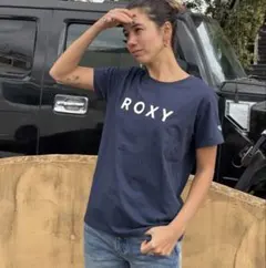 【美品】 ROXY ロゴTシャツ　2025年春夏モデル Mサイズのサムネイル