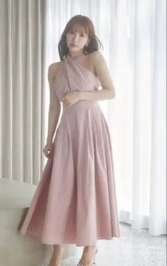 新品タグ付き♡ミストレアス♡フロントリボンキャミソールミニドレス