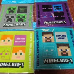 マインクラフト　ハンドタオル4枚セット