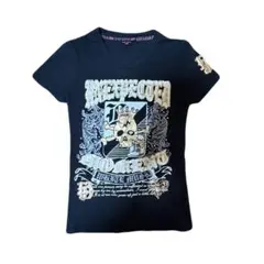 【ギャル必見】LIZ LISA doll スカルプリント 半袖Tシャツ ブラックのサムネイル