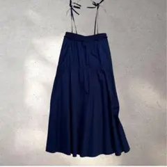 ロデオクラウンズ　2way マキシスカート　ストラップ付き　ネイビー　Fサイズ
