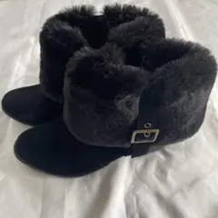 ボア付きショートブーツ