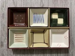 磁器小皿×6 (和膳六客小鉢揃)