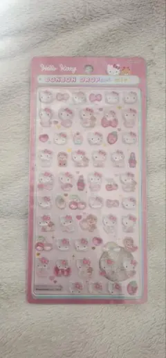 正規品 ボンボンドロップシールmini キティ ピンク