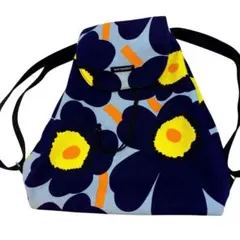 marimekko ウニッコ リュック ブルー 花柄 レディース バックパックのサムネイル
