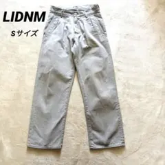 LIDNM　VAJIRA LOOSE FIT TUCK DENIM　ワイドパンツのサムネイル