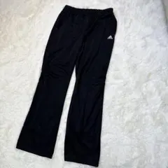 【ピンクロゴ】adidas トラックパンツ CLIMALITE ブラック Lのサムネイル