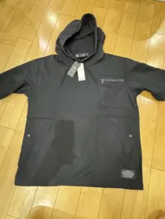 GU×UNDERCOVER ダブルフェイスパーカ 5分袖 ブラック XLのサムネイル