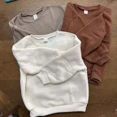 【新品未使用】SHEIN 長袖起毛スウェット　3色セット