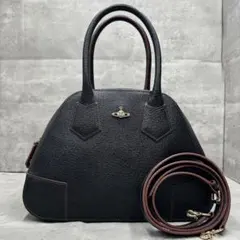 未使用級✨ ヴィヴィアン オーブ ハンドバッグ 2way ショルダー レザー