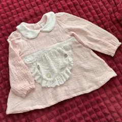 新品未使用品　cottoli 薄ピンク　コットン長袖トップス　95センチ