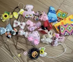 犬用ヘアアクセサリー　トリミングリボン　22個