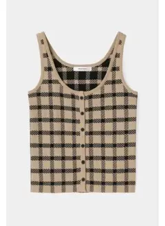 moussy マウジー チェック柄 キャミソール タンクトップ ベスト 完売品のサムネイル