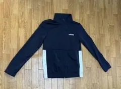 adidas トラックジャケット ネイビーM 小さめ （子供用160cm）美品