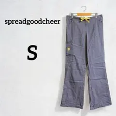 即日発送‼︎spreadgoodcheer【S】グレー ワイドパンツ黄色リボン