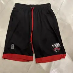 NBA バスケットボールパンツ ブラック レッドのサムネイル