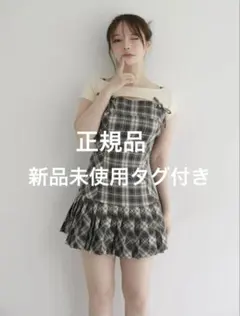 andmary Karen check mini dress Sサイズ - メルカリ