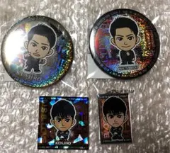 山下健二郎 缶バッジ メタルキーホルダーセット