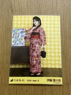 乃木坂46 生写真 2026 浴衣 伊藤理々杏 ヒキ