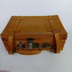 アンティーク レザー トランクケース ブラウン - メルカリ