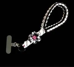 花モチーフ スマホショルダーストラップ