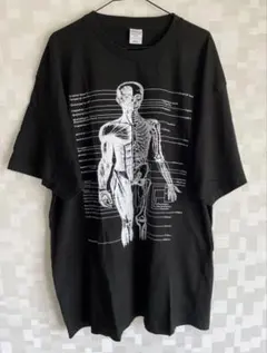 フリーメイソン リンガーTシャツ 2XLサイズ 古着 ブラック 秘密結社 