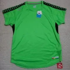 【新品タグ付】arenaアリーナ　半袖Tシャツ　速乾吸汗　ユニセックスL　黄緑