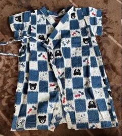 Double.B 甚平 クマ柄 チェック