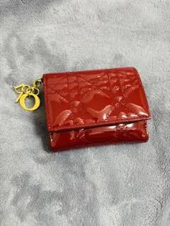 ディオール　Lady Dior Lotus ウォレット