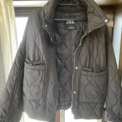 ブラック キルティング ジャケット