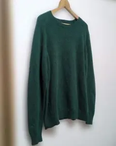 UNIQLO ウール100%セーター　XL　グリーン　メンズ