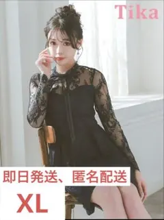 Tika ブラック レースドレス XL