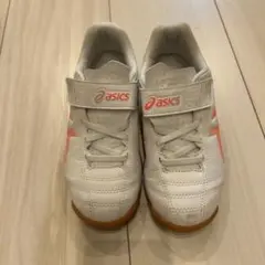 asics ジュニオール フットサルシューズ ホワイト/ピンク18cm