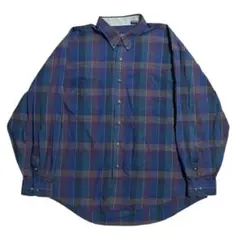 VAN HEUSEN マドラスチェック L/S チェックシャツ ポリ×コットン
