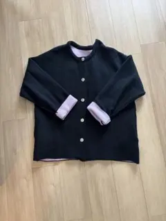 バイカラーニットカーディガン