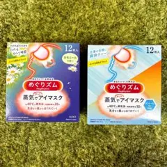 めぐりズム 蒸気でホットアイマスク カモミール&メントール 2箱セット 12枚入のサムネイル