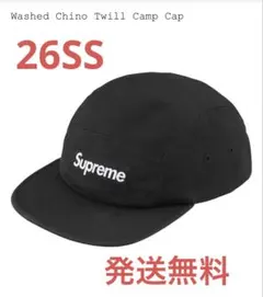 26ss Supreme Washed Chino Twill Camp Cap